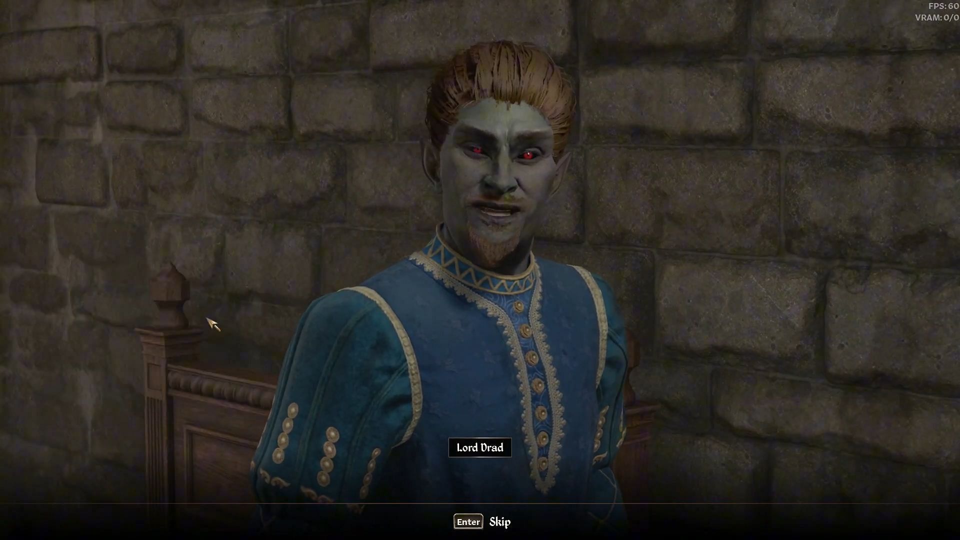 Lord Drad in Oblivion Remastered (Image via Bethesda Softworks/Youtube/@Sipder)
